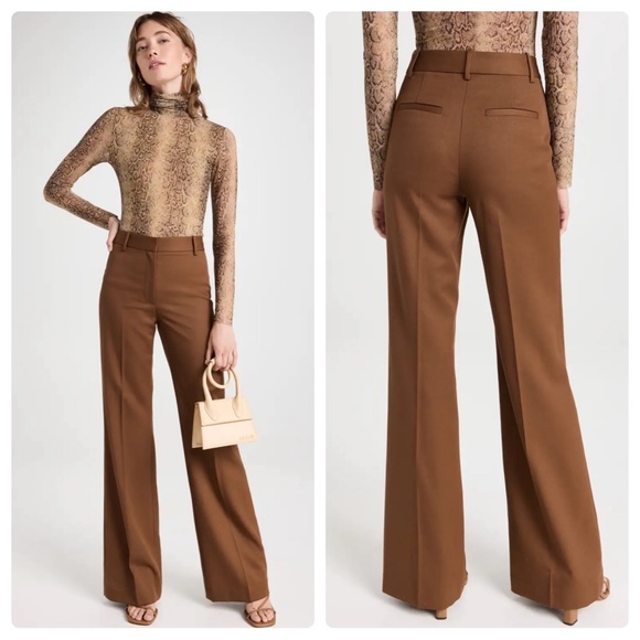 Nili Lotan Pants - Nili Lotan Arielle Pants Sienna Brown Size 8 NWT